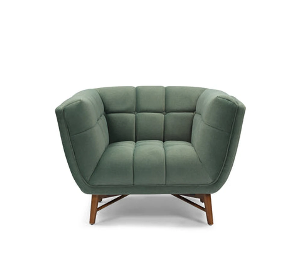 Kitsilano Accent Chair - Premium Velvet Green