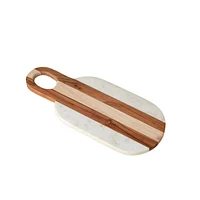 Moa Marble & Wood Oval Board