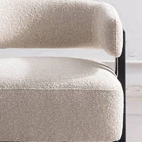 Rocio Boucle Fabric Arm Accent Chair