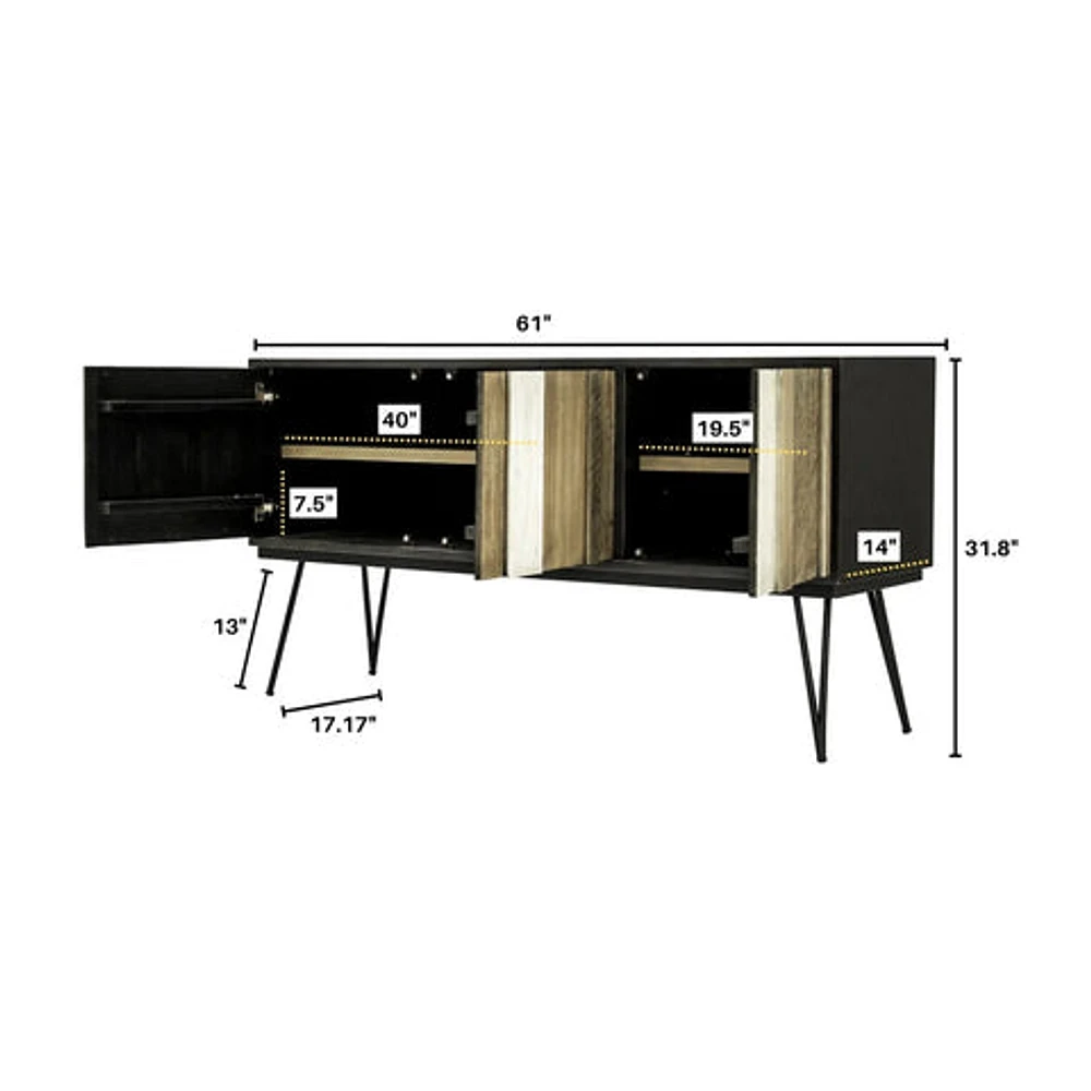 Metro Noir Havana Sideboard