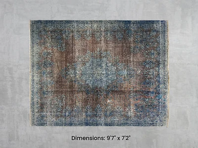 Namaste Rug - Blue/Brown 9'7" x 7'2"