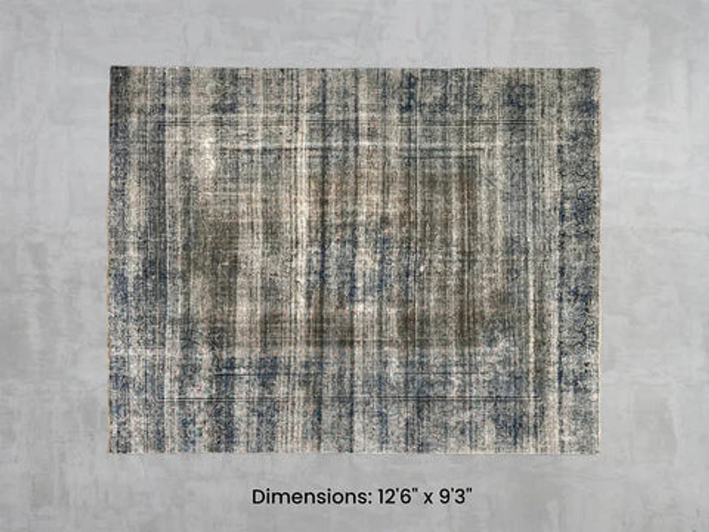 Namaste Rug - Blue/Brown 12'6" x 9'3"