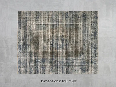Namaste Rug - Blue/Brown 12'6" x 9'3"