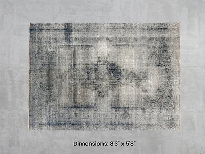 Namaste Rug - Beige/Blue 8'3" x 5'8"