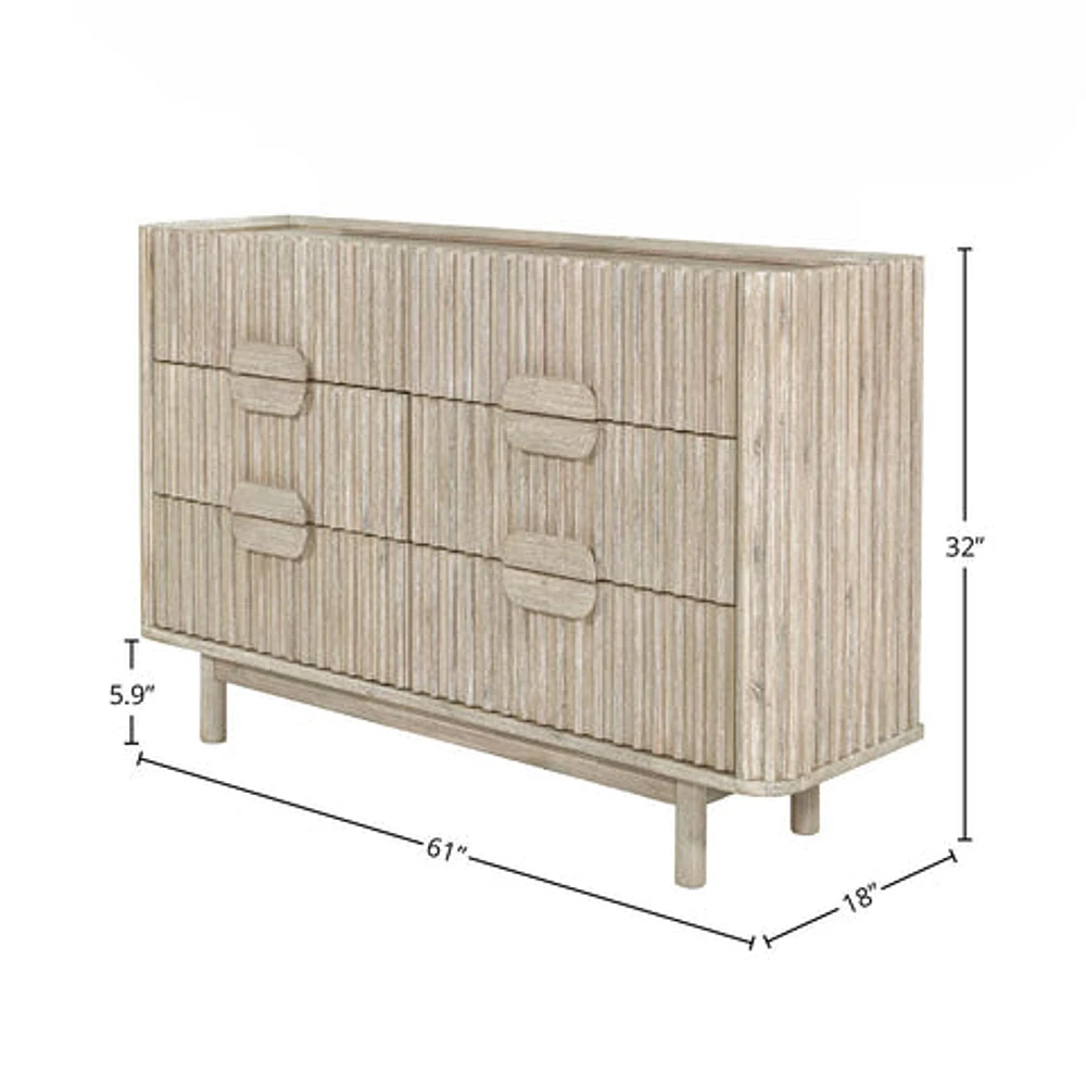 Oasis 6 Drawer Dresser
