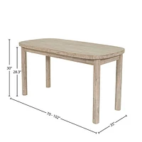 Oasis Extension Dining Table (70"/102")