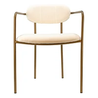 Archer Dining Chair - White/Gold