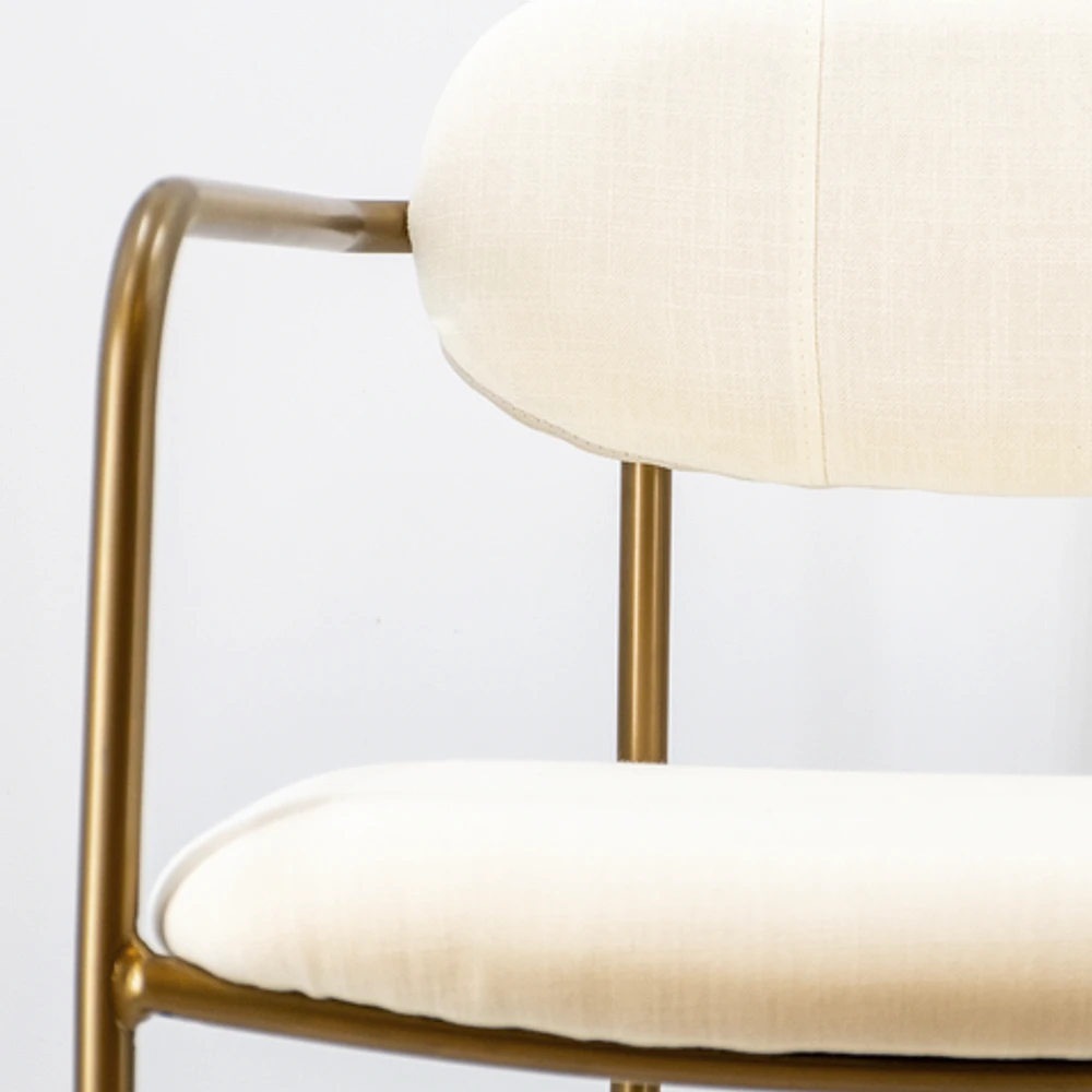 Archer Dining Chair - White/Gold