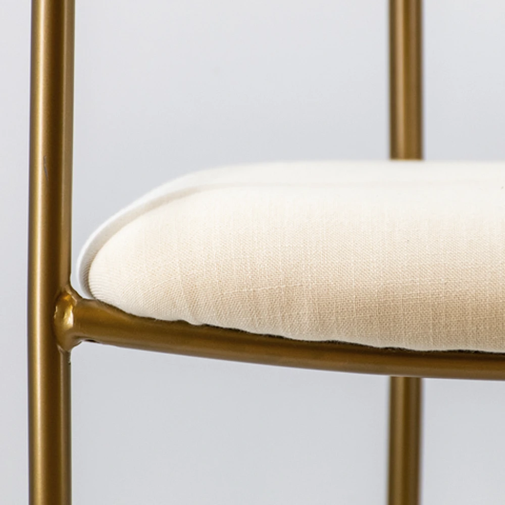 Archer Dining Chair - White/Gold