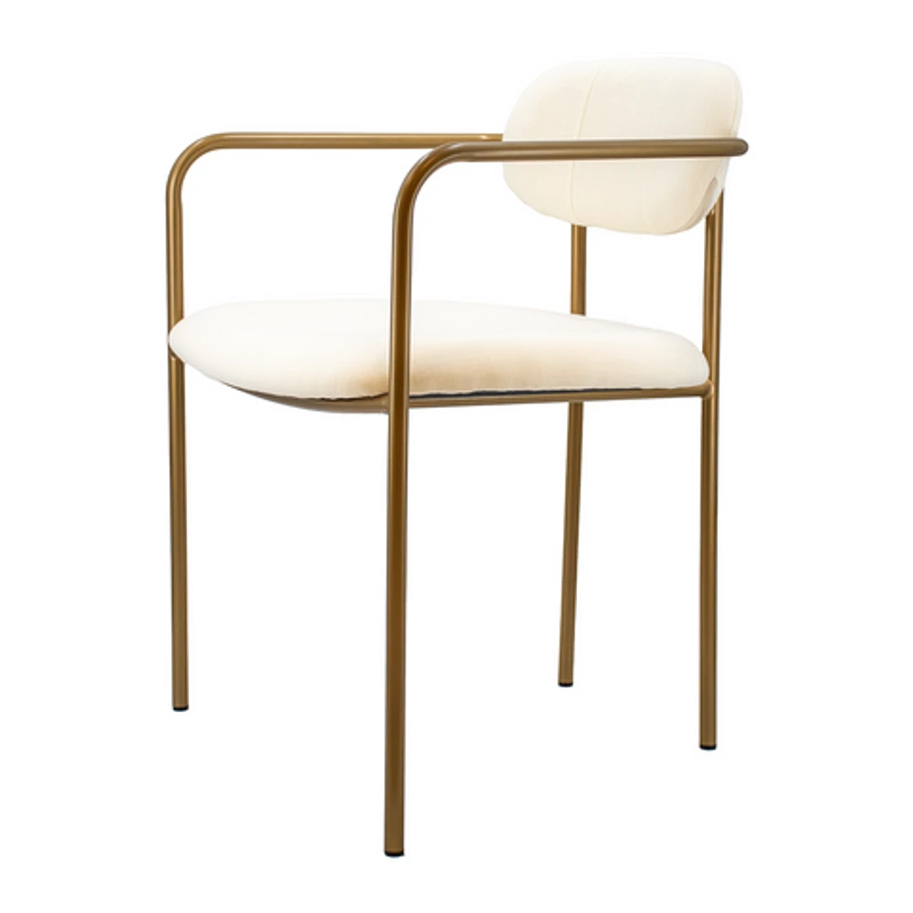 Archer Dining Chair - White/Gold