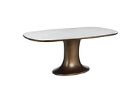 Daphne Dining Table with Crystal Stone Top