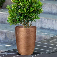 Mineral Medium Tapered Vase - Metallic Bronze