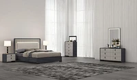 Sofia Two Tone Storage Bed led