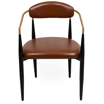 Pilla Faux Leather Dining Chair For Comfort and Style