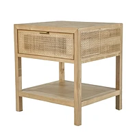 Rattan Side Table - Natural