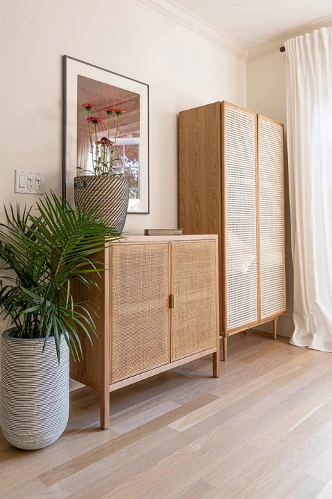 Rattan Small Sideboard - Natural