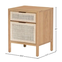 Rattan Filing Cabinet - Natural