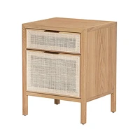 Rattan Filing Cabinet - Natural