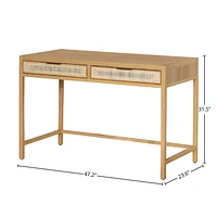 Rattan Desk - Natural