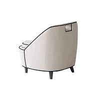 Ebony Club Chair - Ivory