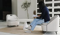 Ebony Club Chair - Ivory