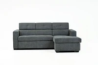 Randall Sleeper Sectional - Fabric - Ramy Charcoal - Greater Vancouver Furniture