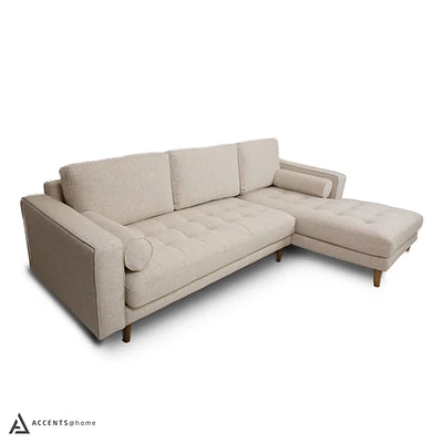 Robbie Fabric Sectional - Lovegood Bisque