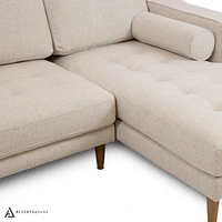 Robbie Fabric Sectional - Lovegood Bisque