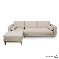 Robbie Fabric Sectional - Lovegood Bisque