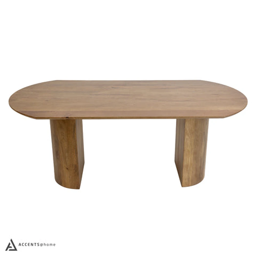 Romulus Solid Wooden Dining Table - Mango