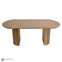 Romulus Solid Wooden Dining Table - Mango