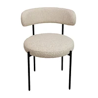 Ronda Flax Fabric Dining Chair - Beige