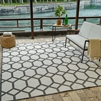 Aspen Grey Geometric Modern Rug