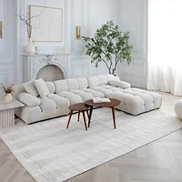 Tulum Cream Modern Area Rug