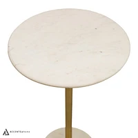 SELAH SIDE TABLE WITH MARBLE TOP & BASE