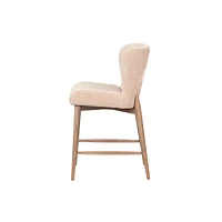 Uffizi Counter Stool - Champagne Chenille