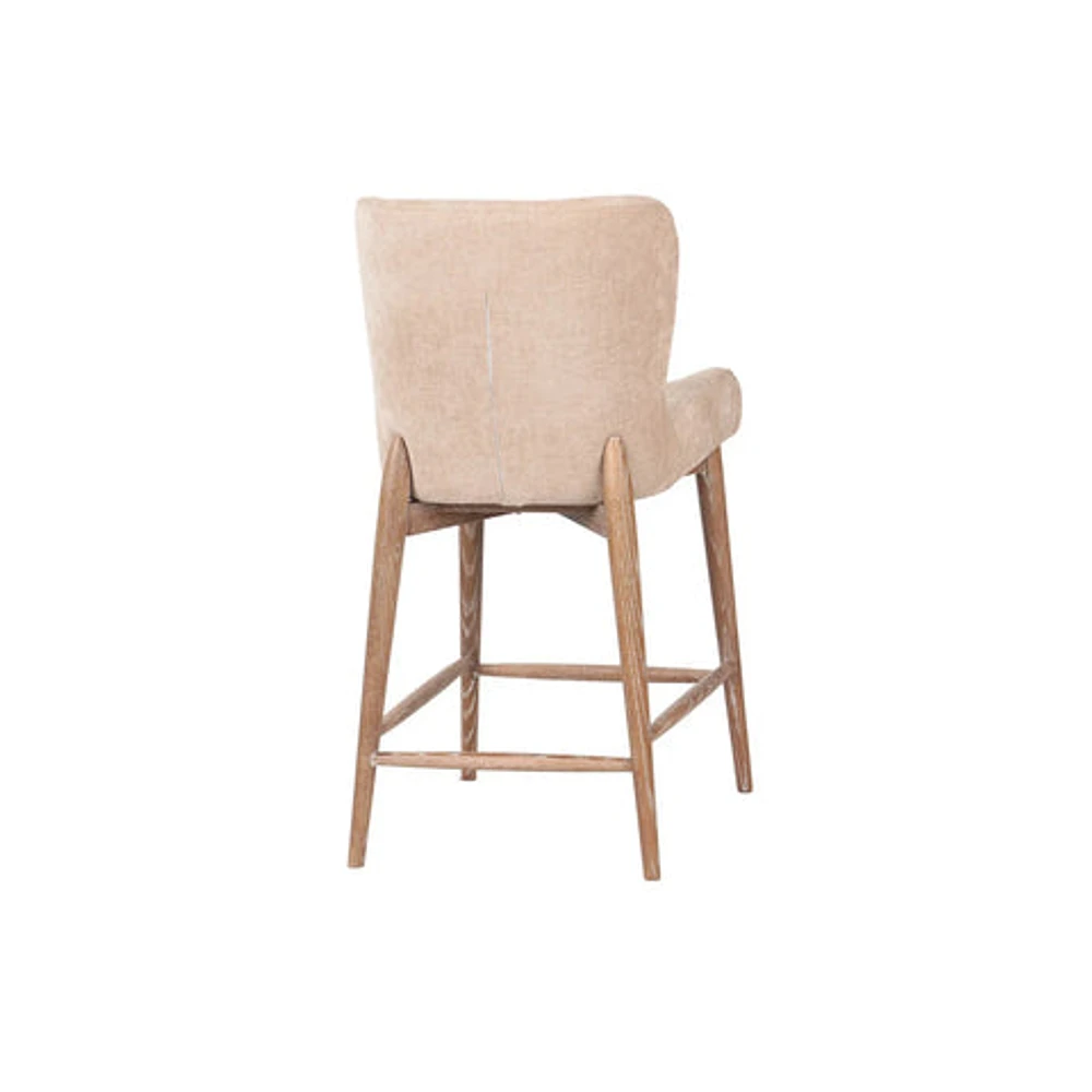 Uffizi Counter Stool - Champagne Chenille