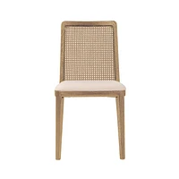 Cane Dining Chair - Oyster Linen