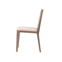 Cane Dining Chair - Oyster Linen