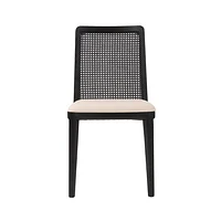 Cane Dining Chair - Oyster Linen