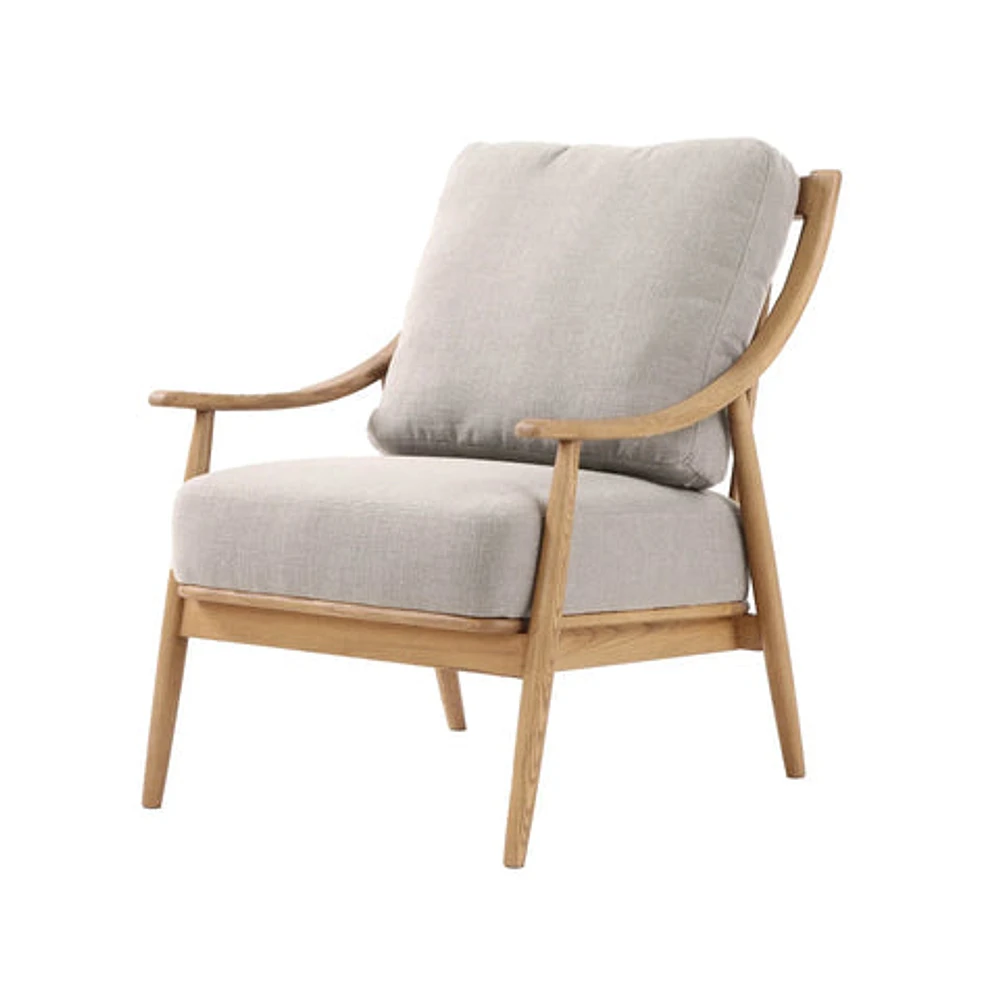 KINSLEY CLUB CHAIR - Natural Frame