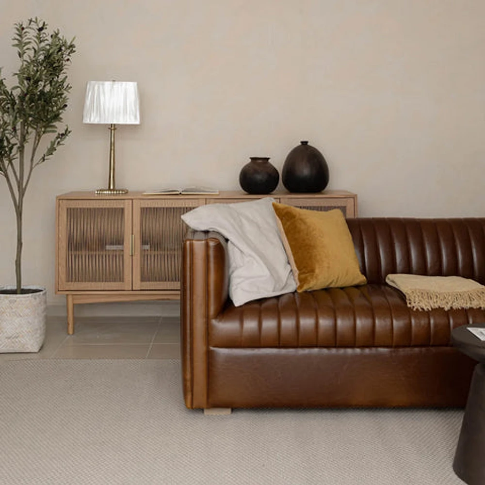 Channel Sofa - Camel Brown