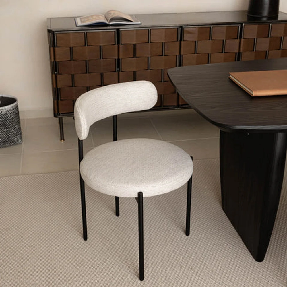 Cleo Dining Chair - Macadamia Travertine