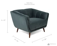 Sable Chair - Grey - Greater Vancouver Furniture