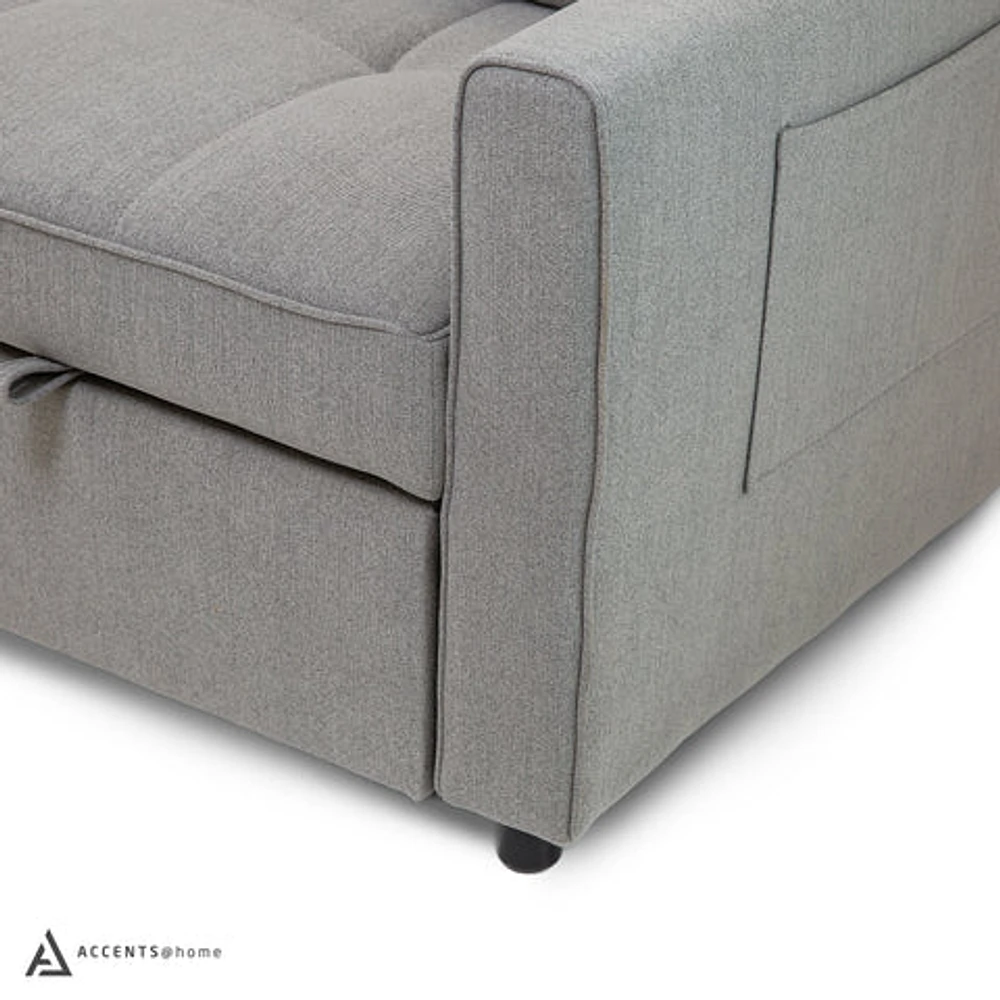 Skylar Sofa Sectional Sleeper- Grey