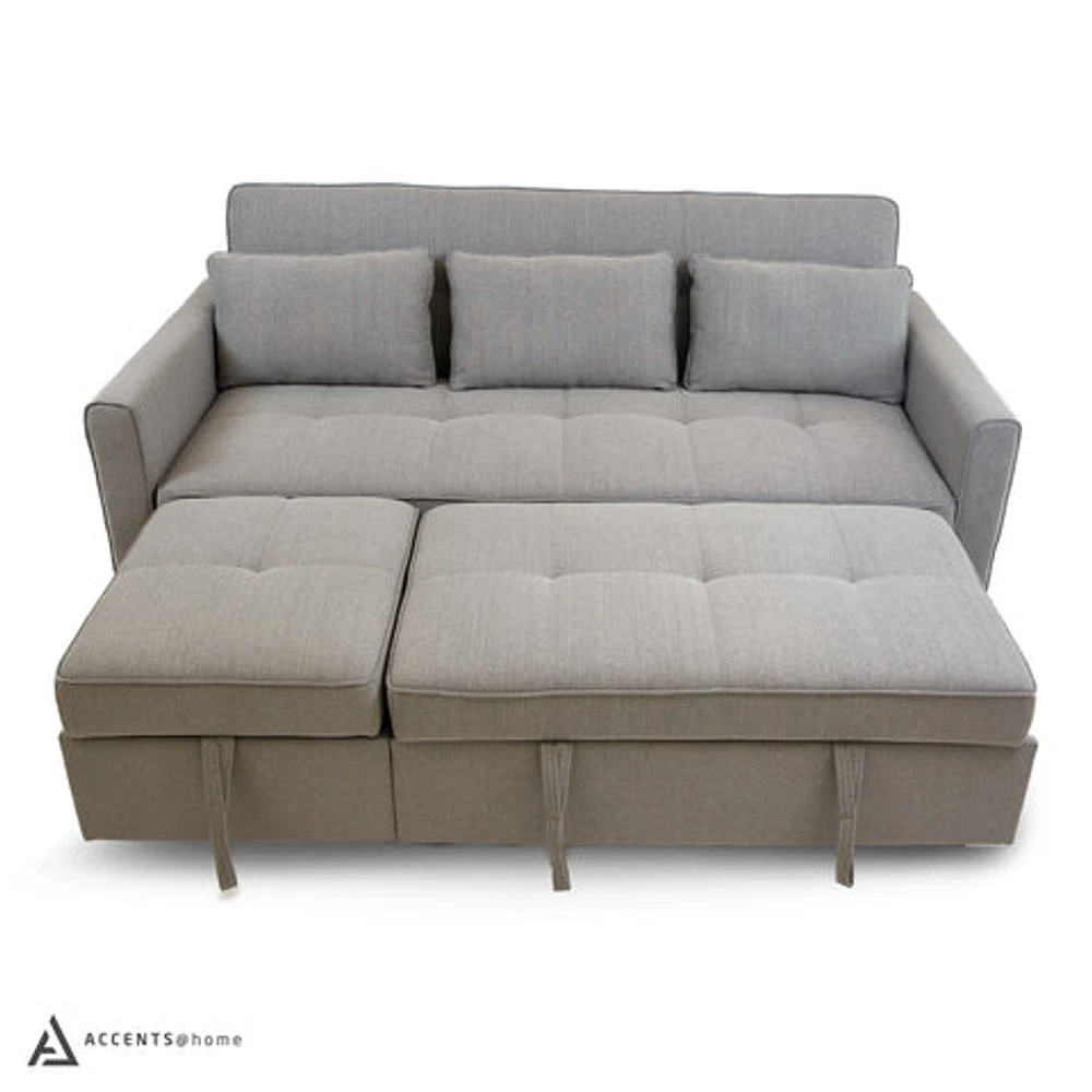 Skylar Sofa Sectional Sleeper- Grey