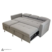 Skylar Sofa Sectional Sleeper- Grey