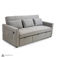 Skylar Sofa Sectional Sleeper- Grey