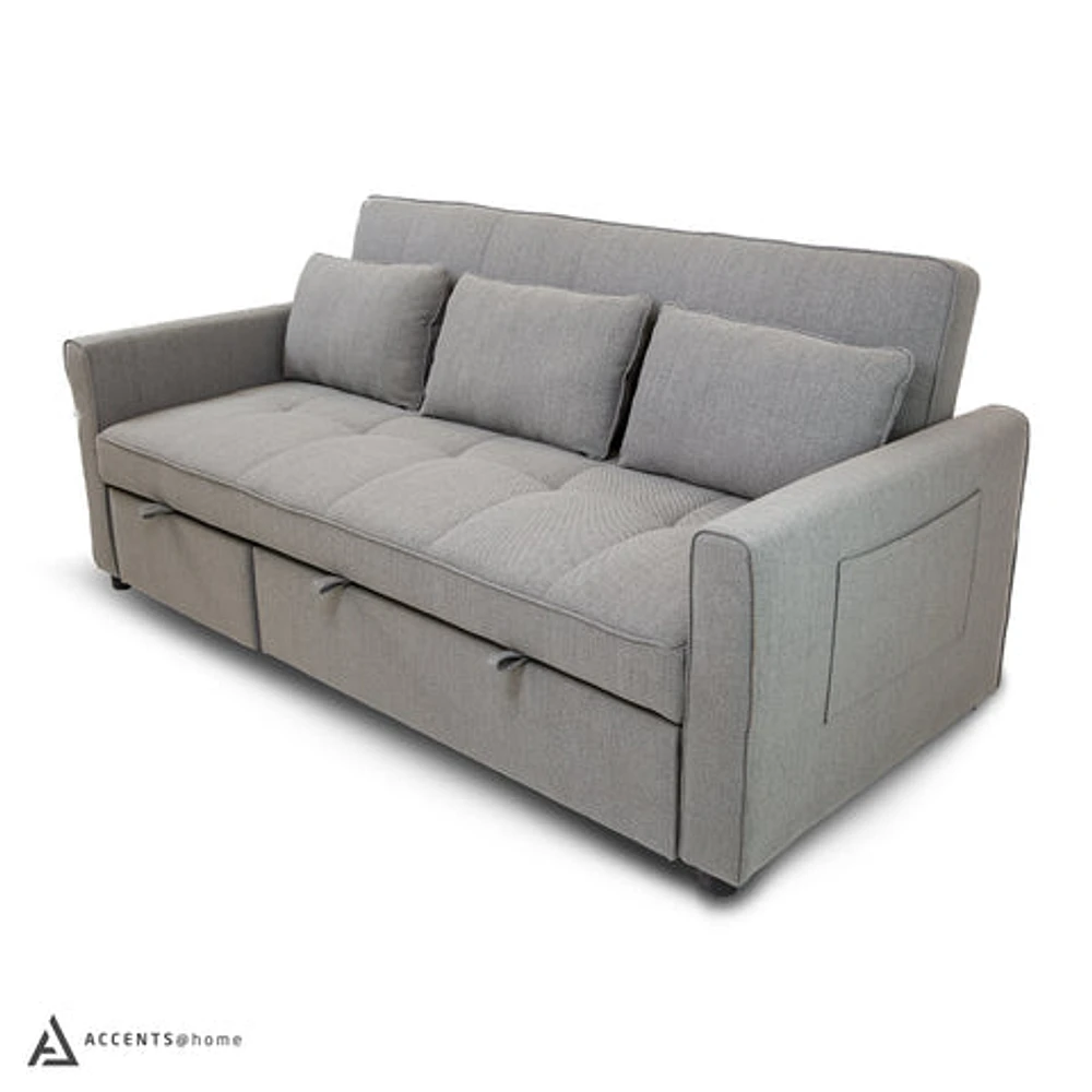 Skylar Sofa Sectional Sleeper- Grey