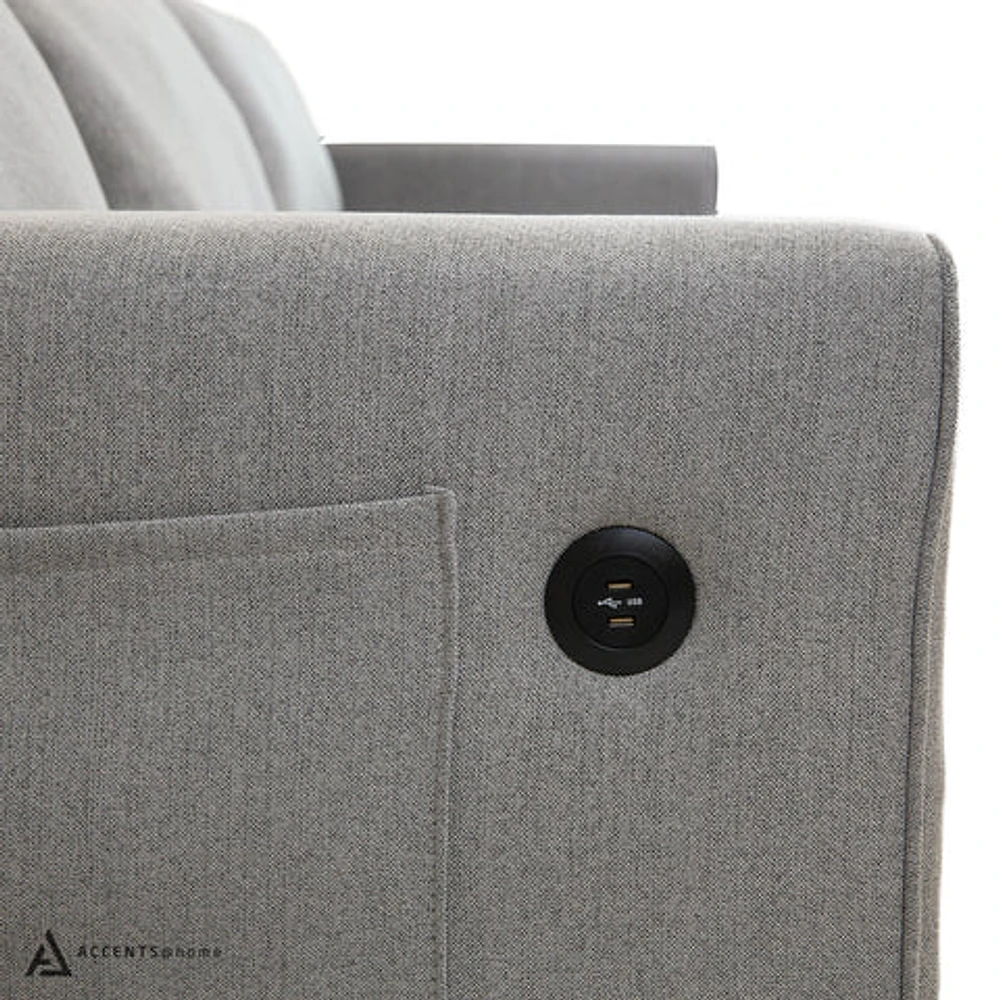 Skylar Sofa Sectional Sleeper- Grey